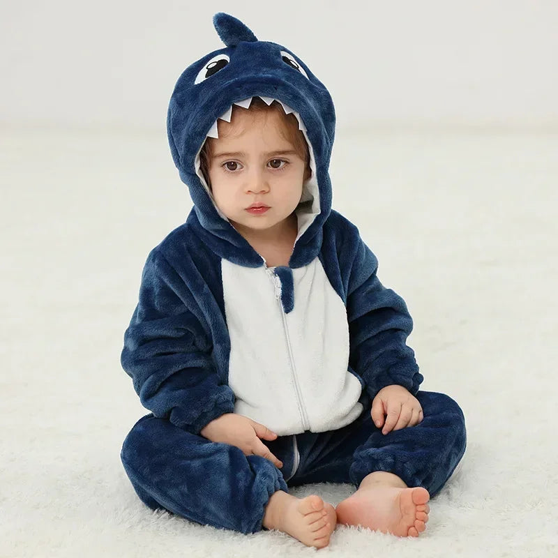 Cute Animal Baby Romper Lion – Cosy Winter Jumpsuit Pyjamas for Newborns