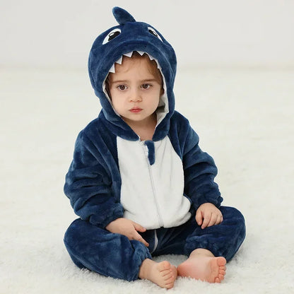 Cute Animal Baby Romper Lion – Cosy Winter Jumpsuit Pyjamas for Newborns