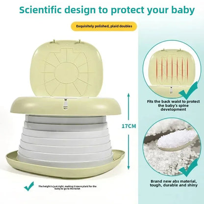 Foldable Children's Travel Potty | Portable Toilet Training Seat with Odour Seal