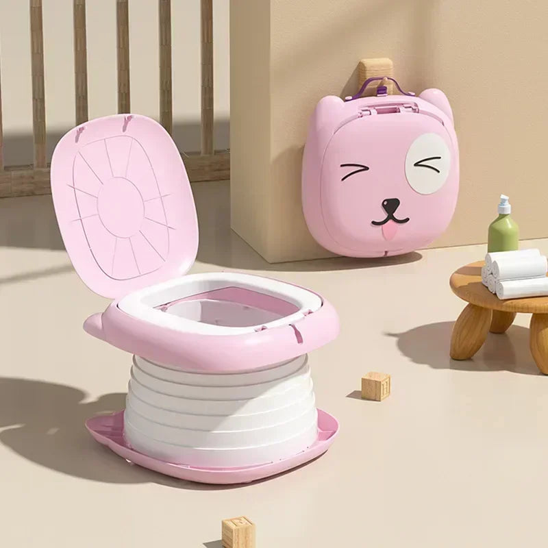 Foldable Children's Travel Potty | Portable Toilet Training Seat with Odour Seal