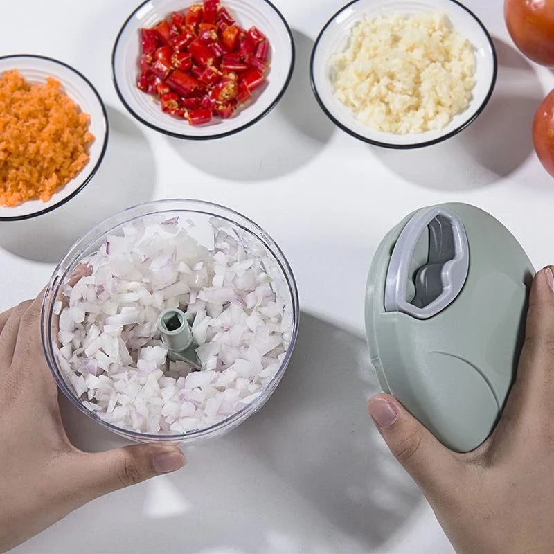 Manual Food Chopper 900ml | Garlic & Vegetable Cutter