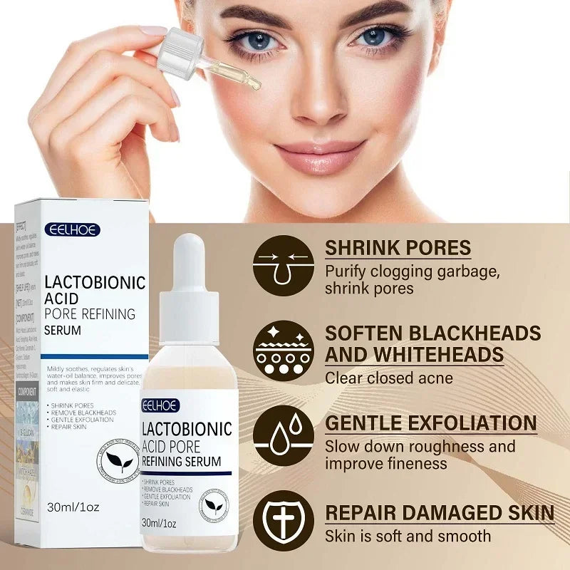 Lactobionic Acid Facial Serum – Shrink Pores, Smooth Fine Lines & Brighten Skin