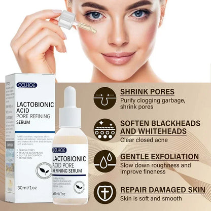 Lactobionic Acid Facial Serum – Shrink Pores, Smooth Fine Lines & Brighten Skin