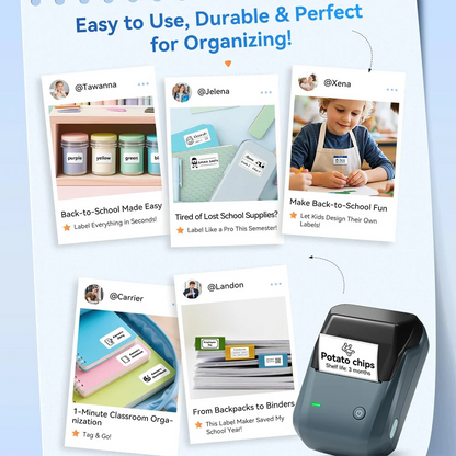 NIIMBOT B1 Portable Bluetooth Label Printer