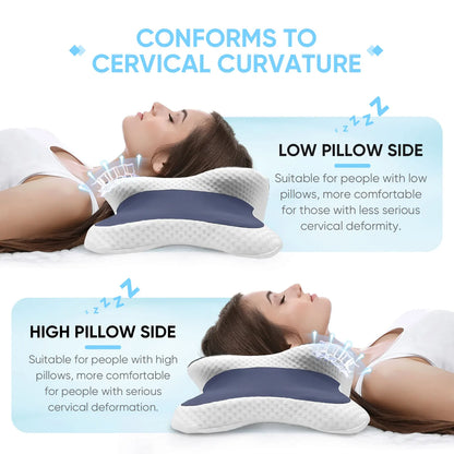 Memory Foam Cervical Pillow – Ergonomic Neck Support for Better Sleep