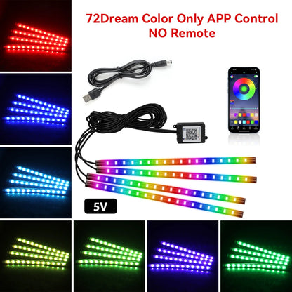Auto LED Ambient Lighting – Music & App Control