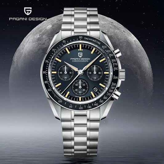 Pagani Design 2025 Moon Chronograph Men’s Quartz Watch VK63
