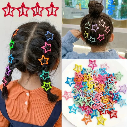 Star Hair Clips Set – 20pcs