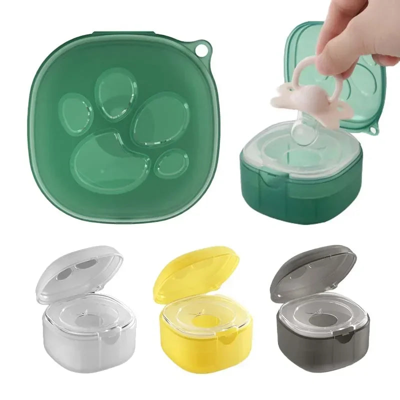 Estuche portátil para chupetes: limpio, seguro y divertido para bebés