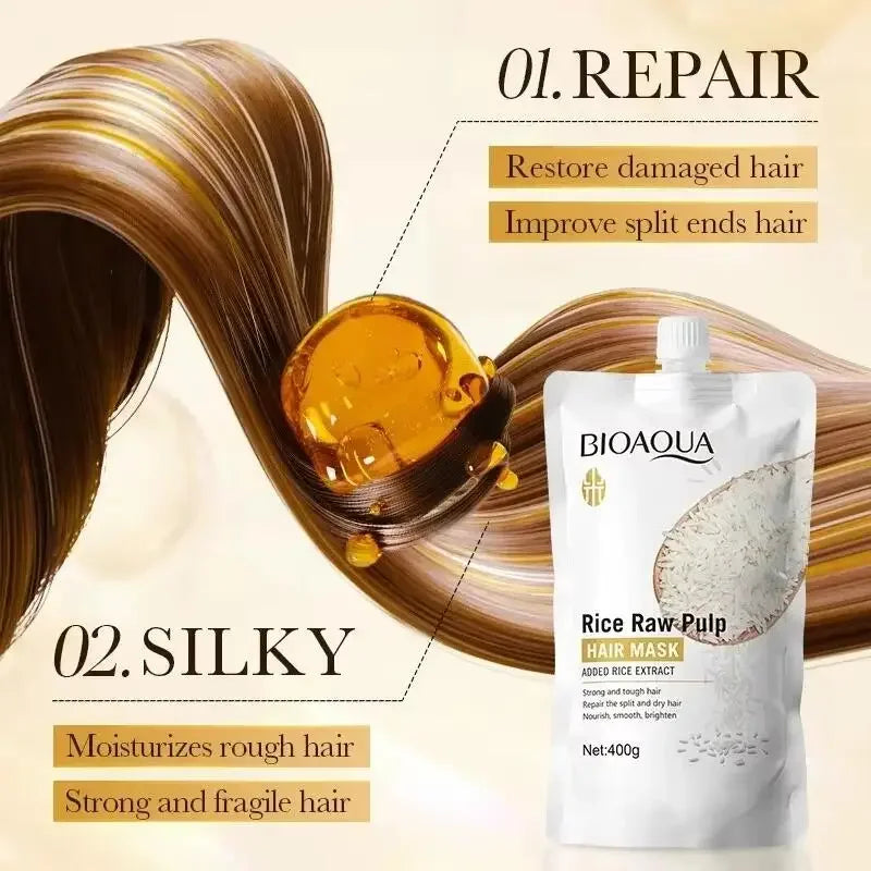 Magical Rice Hair Mask – Smooth, Shiny & Moisturized Hair in Seconds