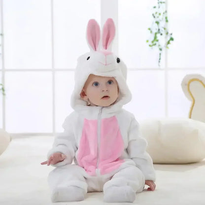 Cute Animal Baby Romper Lion – Cosy Winter Jumpsuit Pyjamas for Newborns