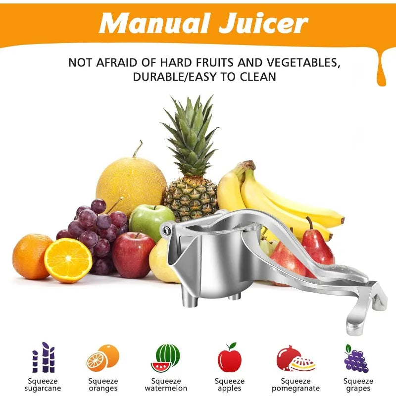 Manual Citrus Juicer – Heavy Duty Fruit Juice Squeezer, Detachable & Easy to Clean