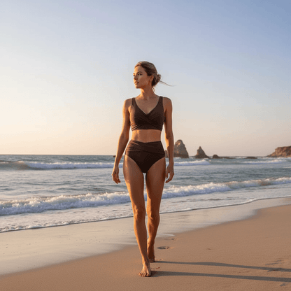 Conjunto de bikini de talle alto efecto moldeador | Edición de verano
